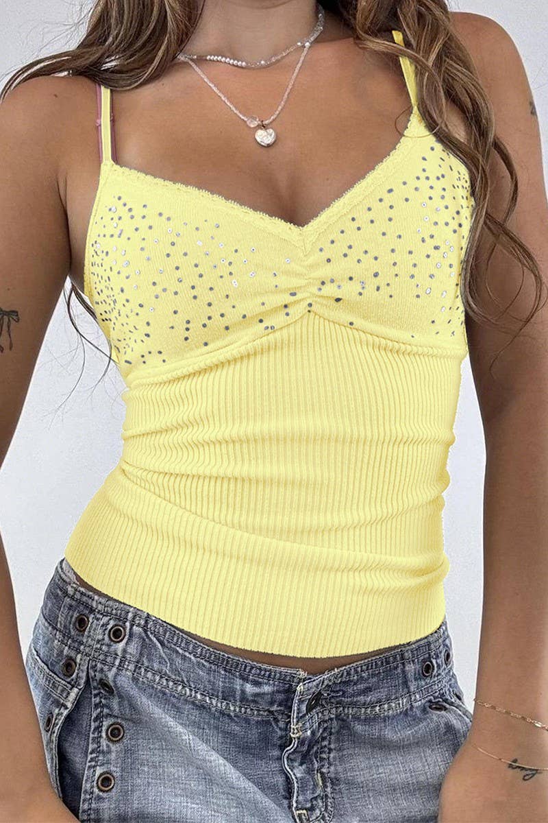 CWTTK00290_SEXY SEQUIN BODYCON CAMI TANK TOP