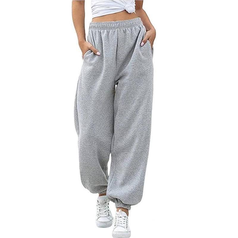 FASHION HIGH-WAISTED CASUAL SPORTS SWEATPANTS