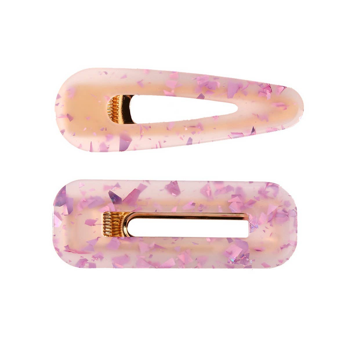 CWAHA07414_2PCS ACRYLIC HAIR CLIPS SET FOR WOMEN