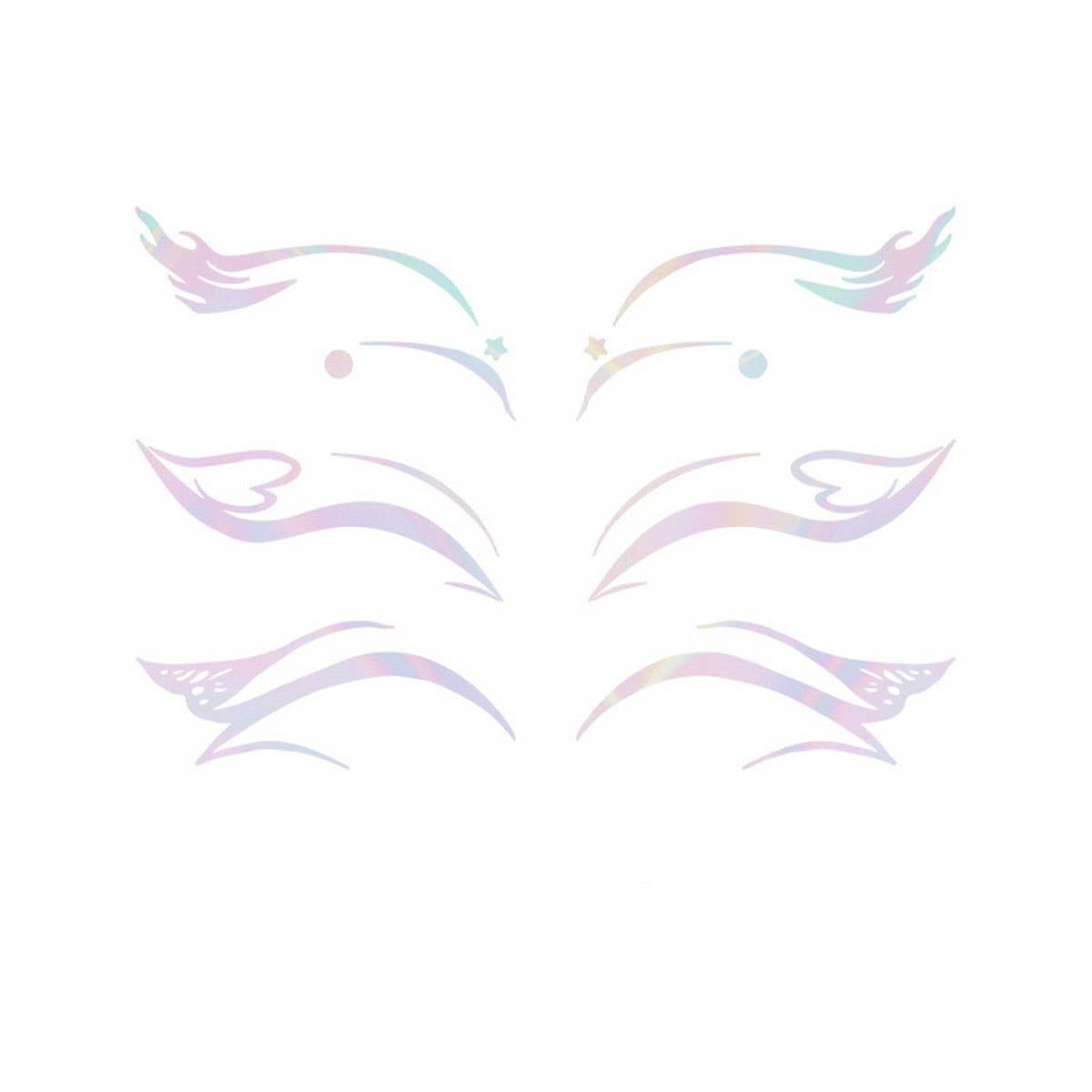 3D Laser Eye Makeup Tattoo Stickers Waterproof_CWMM8358