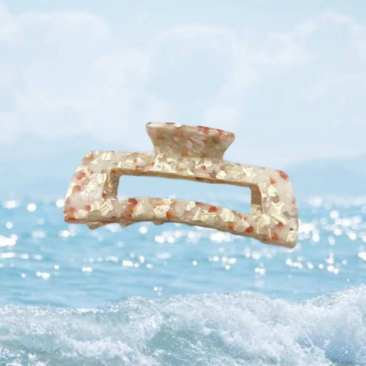 CWAHA1576_DELICATE SQUARE FLORAL LARGE HAIR CLAW CLIP