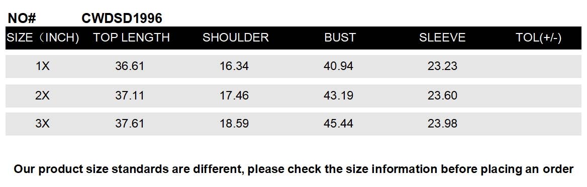 CWDSD1996_ Plus Size High WaistElegant Long Sleeve Dress