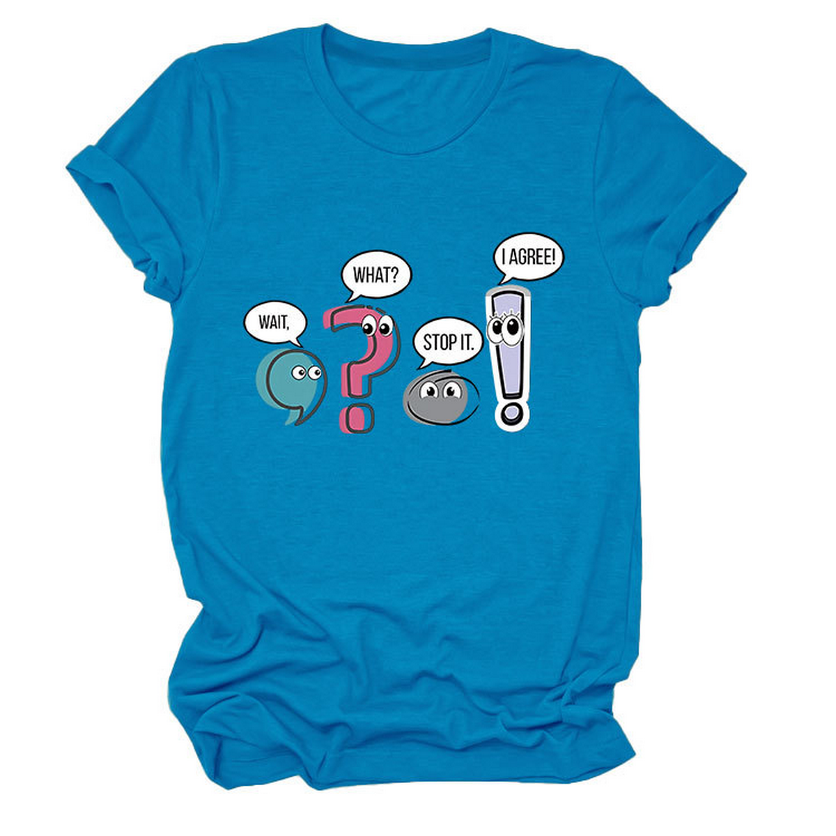 Chic Fun Casual Women's Crew Neck Tee_CWTTS1504