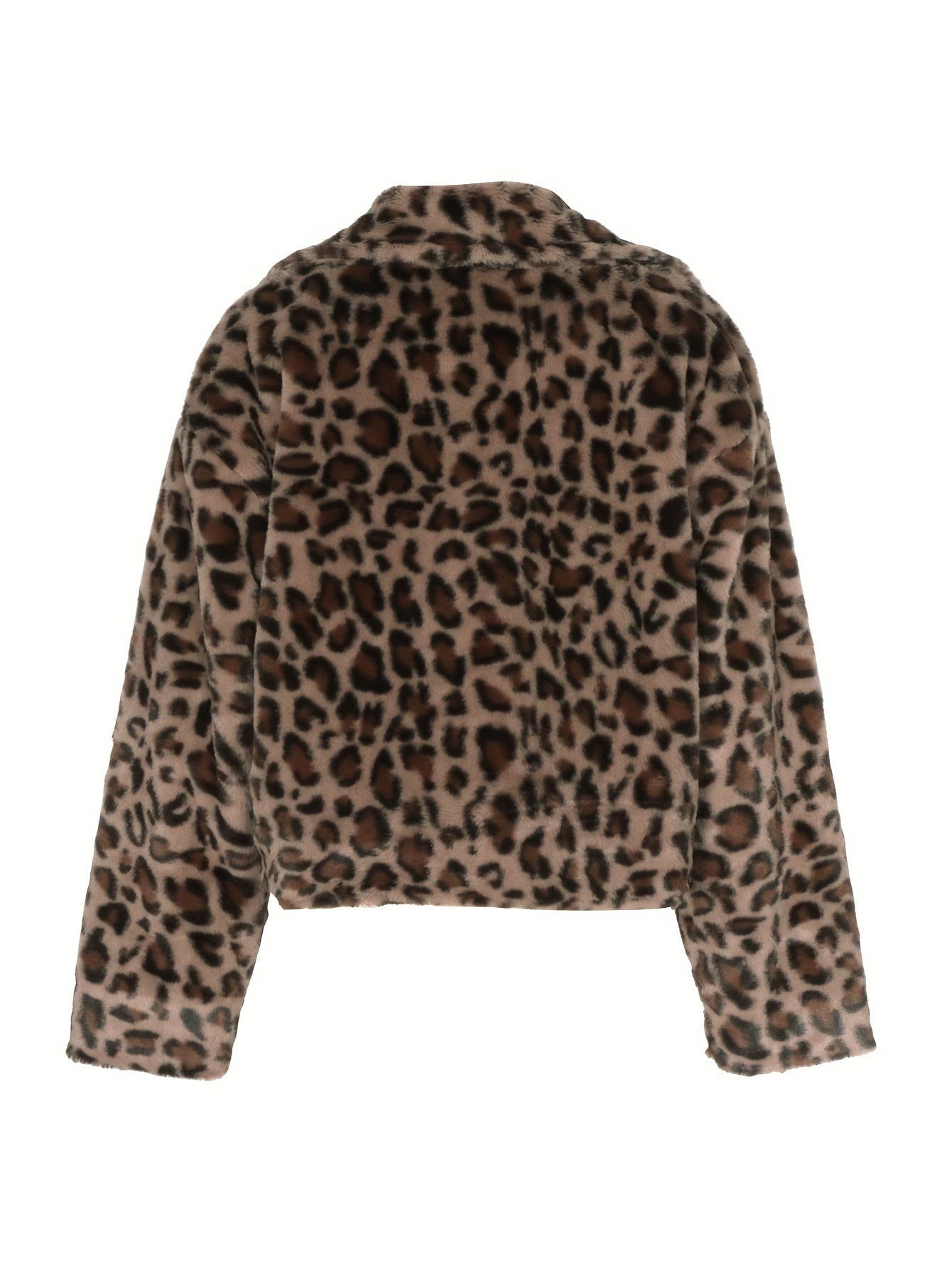 Casual loose zipper warm plush coat