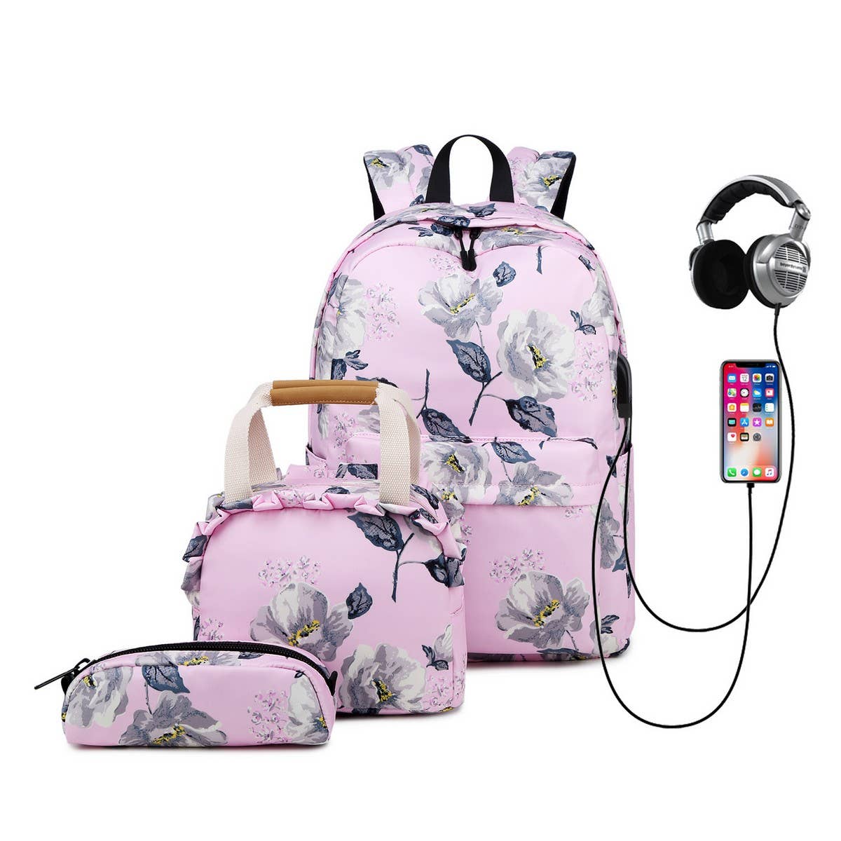 Backpacks for School?“Floral Oxford Large Capacity_CWAB5512