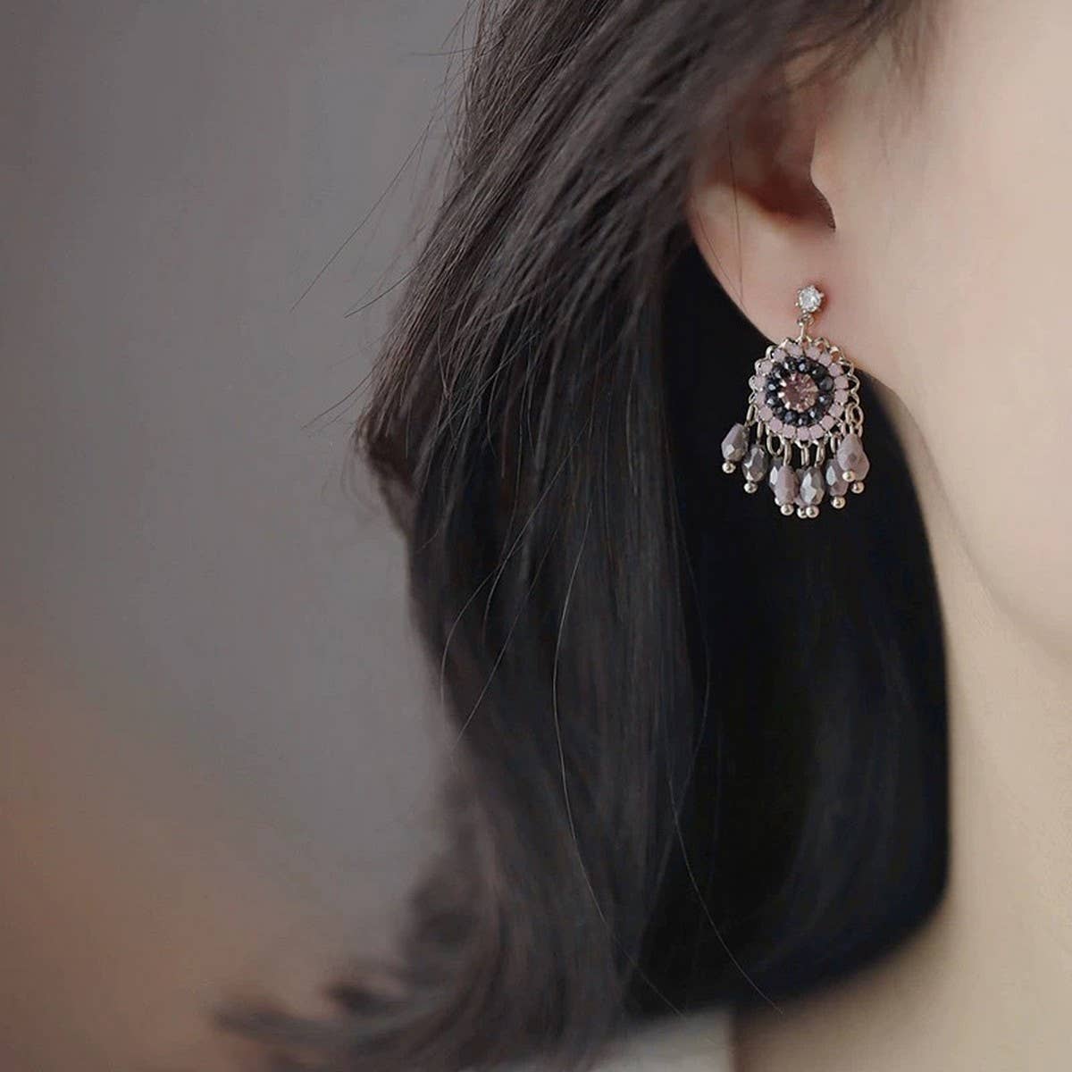 RETRO TASSEL TEMPERAMENT PERSONALITY EARRINGS