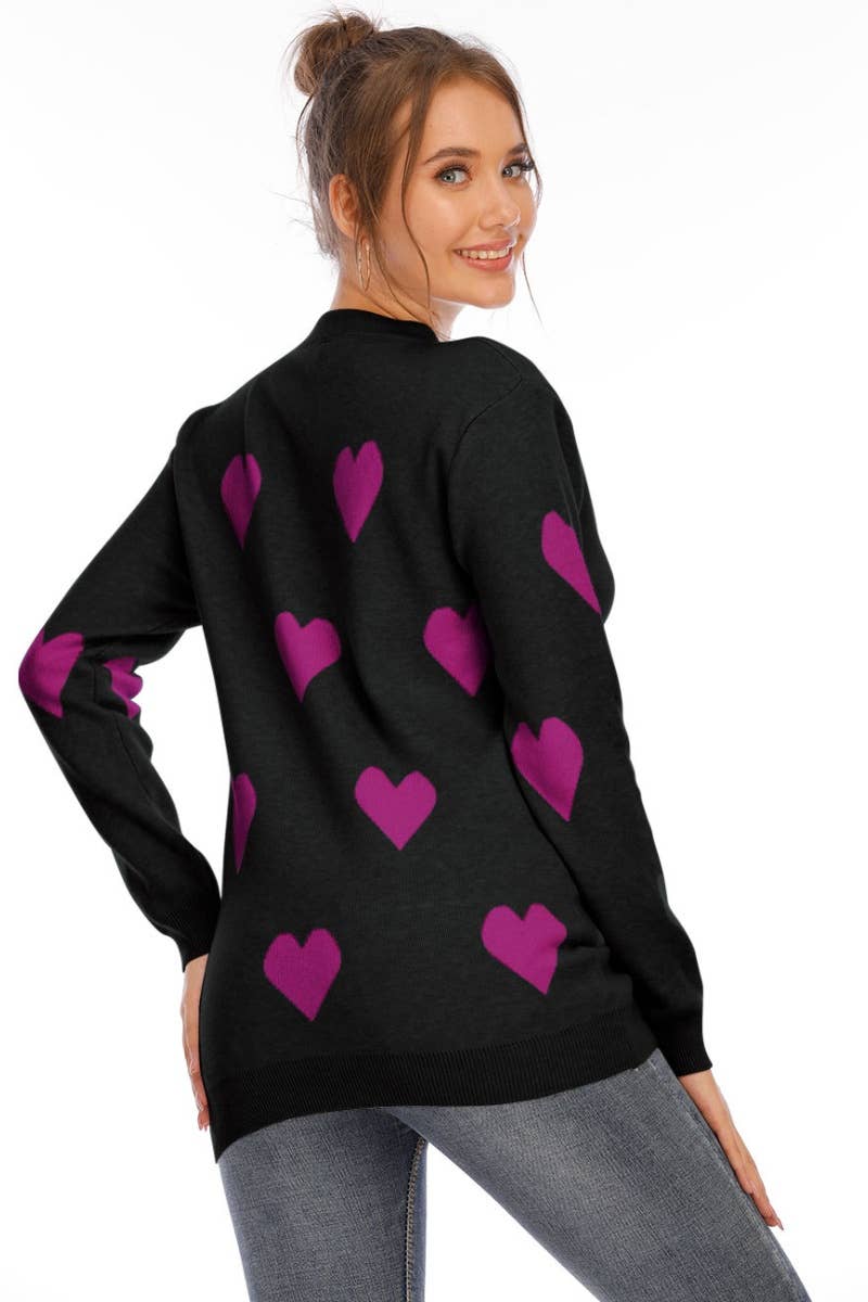 CWOSWL5199_LOOSE LOVE CREW-NECK LONG-SLEEVED SWEATER