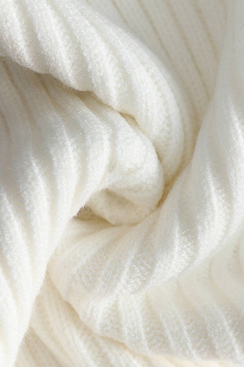 CWTTL1072 Oversized Long Sleeve Crew Neck Pullover Sweater