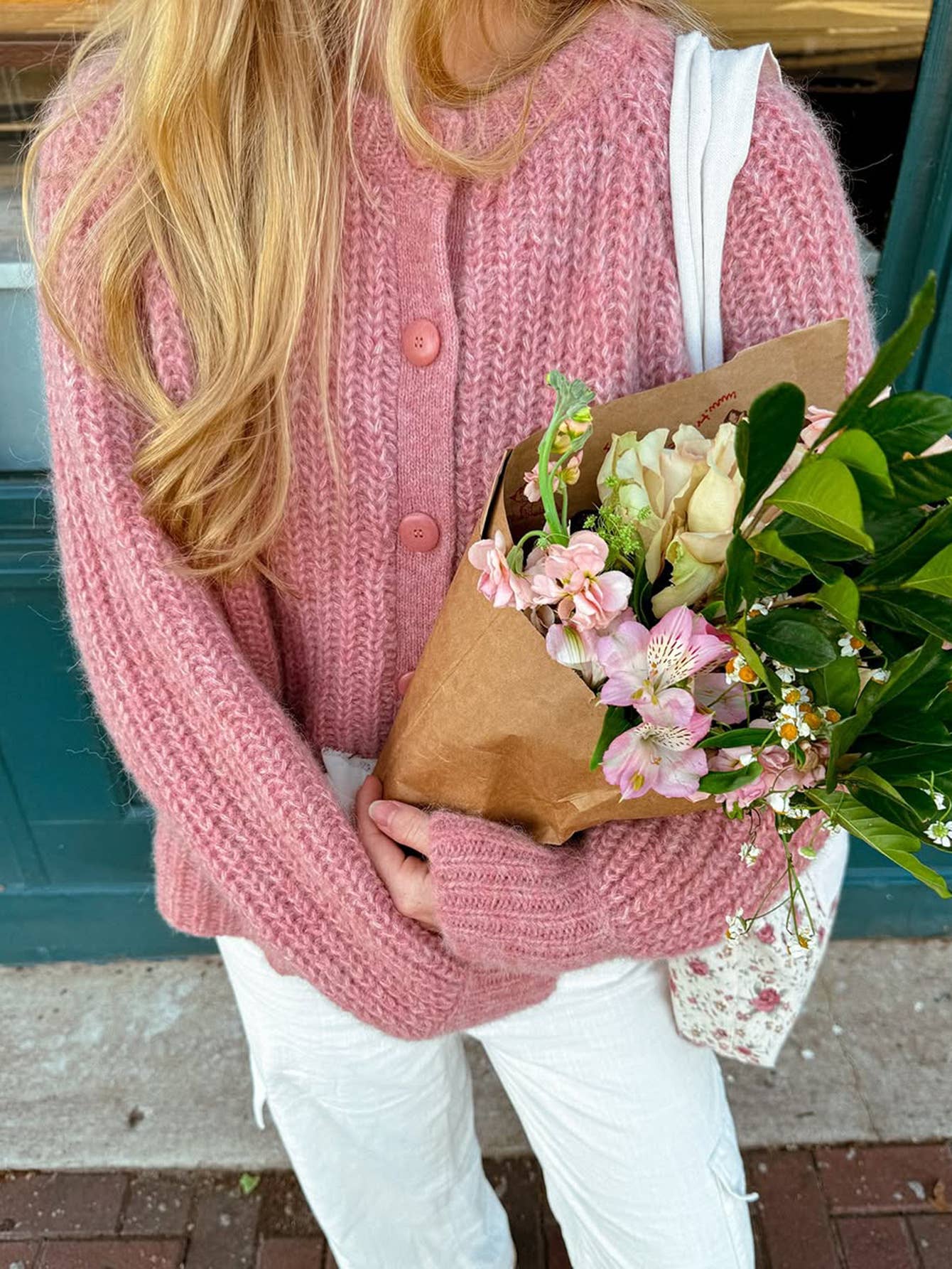 Casual long sleeve single breasted cardigan