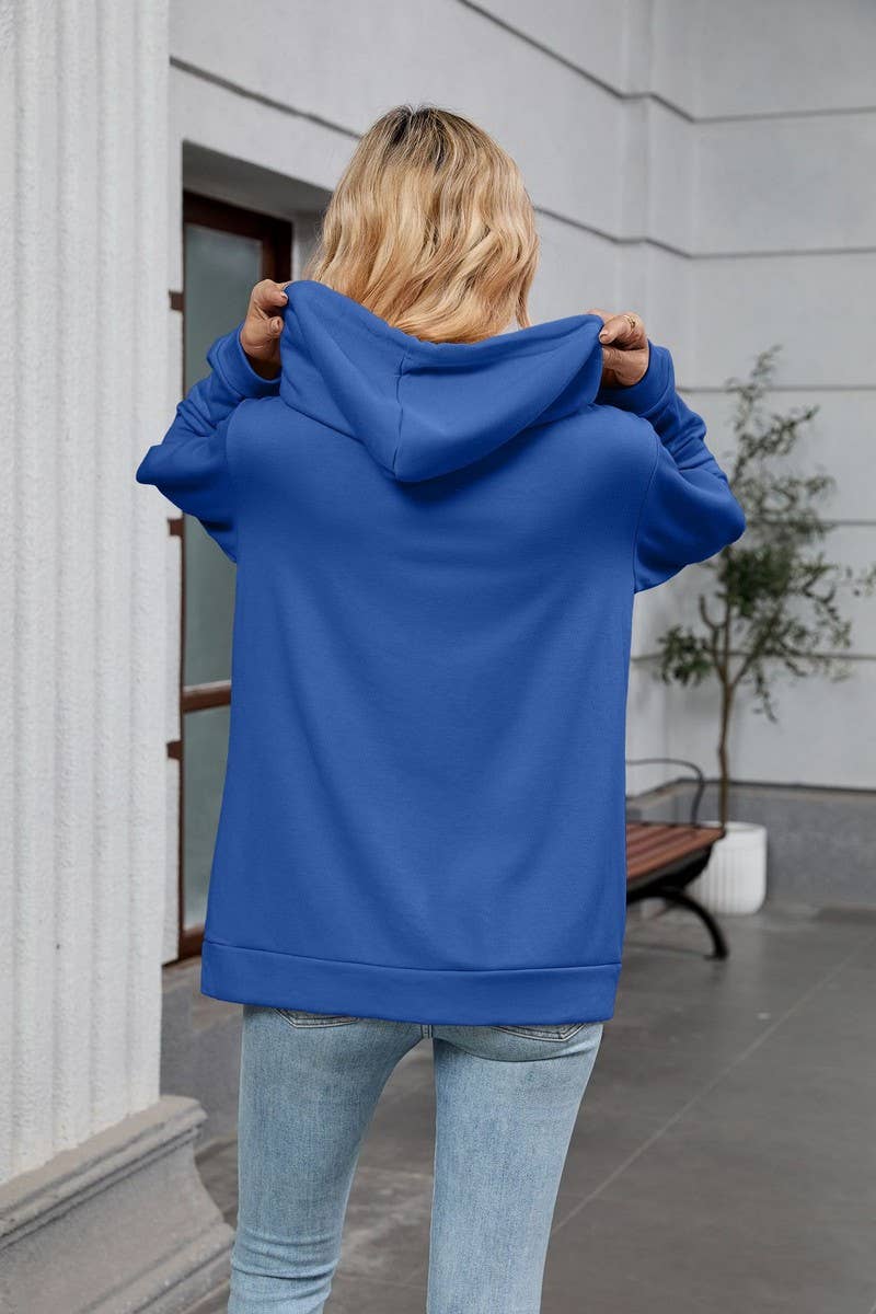 CWOCO00239_COLORBLOCK ZIP UP HOODED POCKET SWEATSHIRT