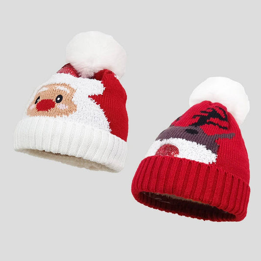 CWAH0747_Christmas Knit Bell Santa Hat