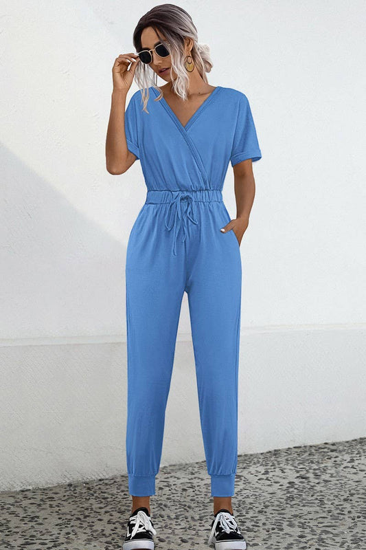 CWSJS1342_SUMMER NEW SEXY V-NECK CROSS BODYSUIT