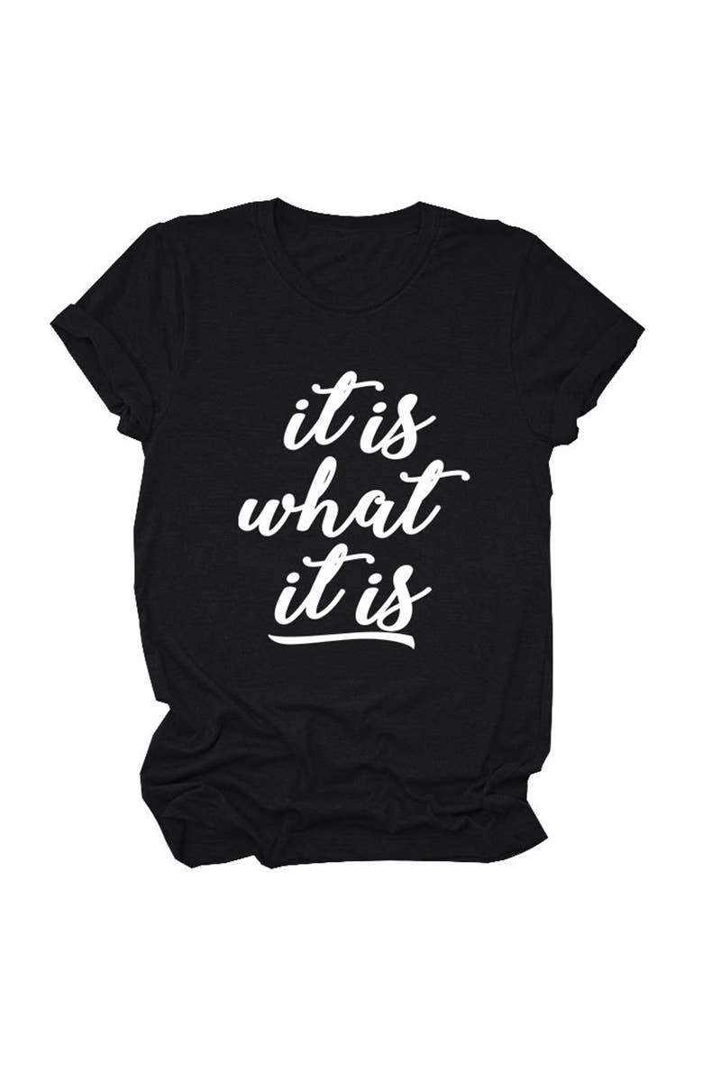 CWTTS1556_SUMMER LETTER CASUAL SHORT-SLEEVED T-SHIRT