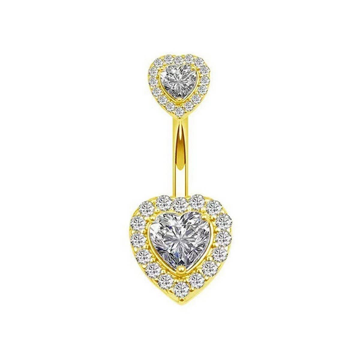 Zircon Belly Piercing Set – Mixed Charm Styles_CWMM9188
