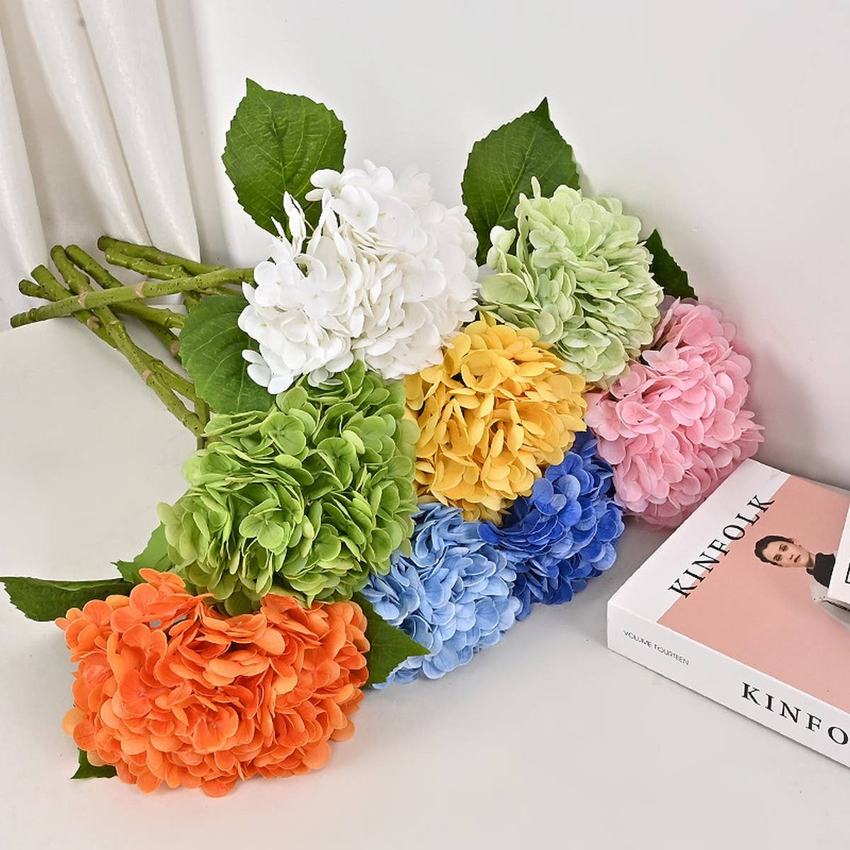 3D Touch Artificial Hydrangea Hotel Wedding Decor_CWMM6463