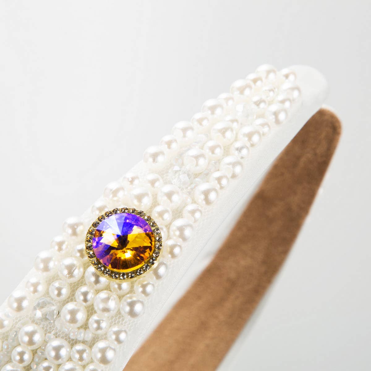 FASHION WIDE-BRIMMED RHINESTONE PEARL HEADBAND_CWAHA2131