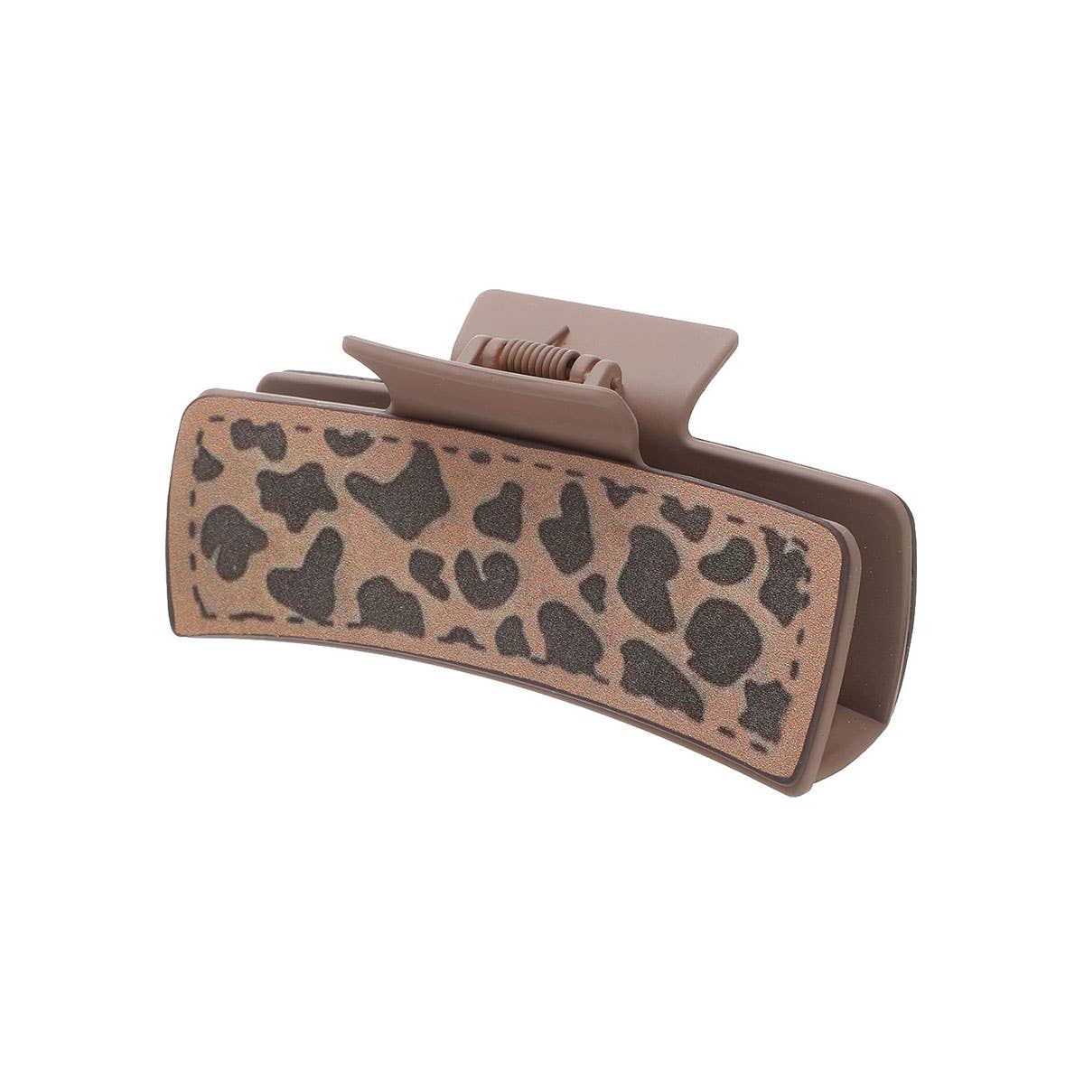 Western Cactus Sunflower Hair Claw - Leather Clip