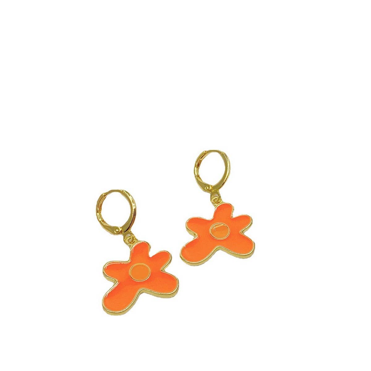 Trendy Commuter Floral Enamel Earrings & Ring