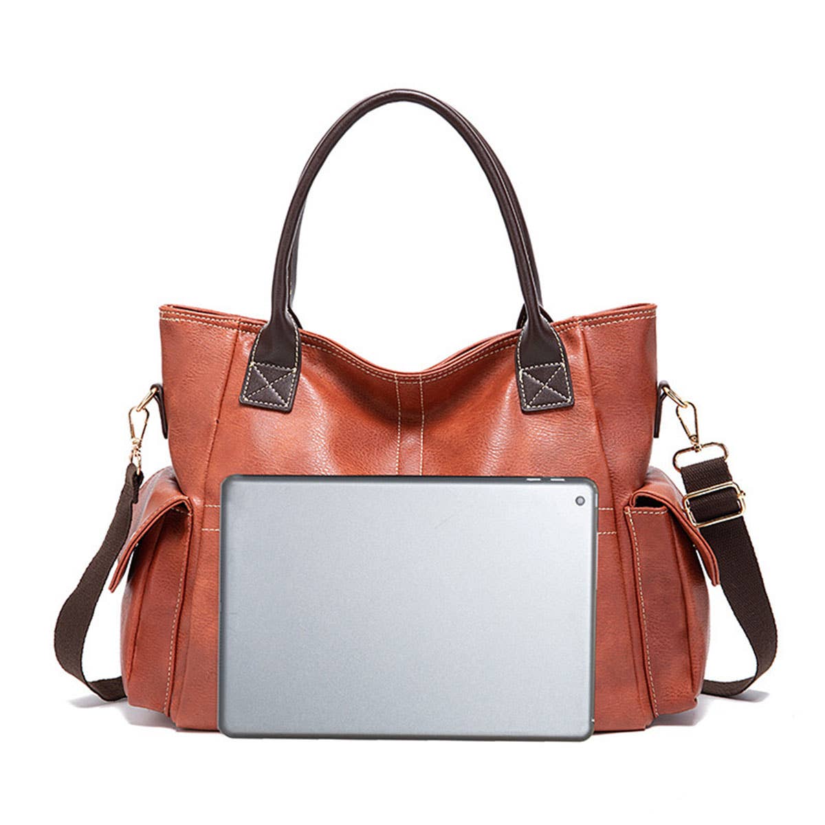 RETRO LARGE CAPACITY HANDBAG DIAGONAL BAG_CWAB0951