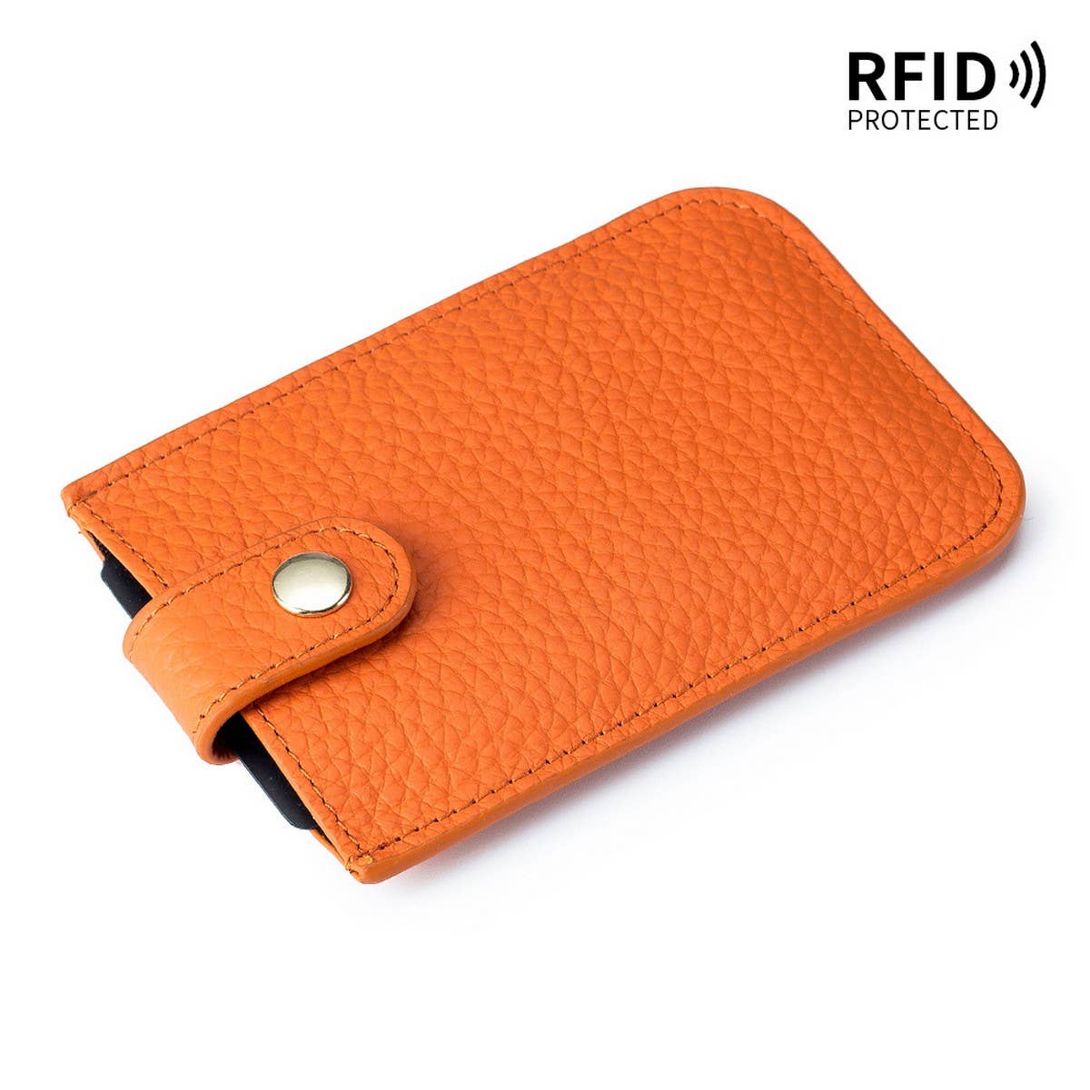 ULTRA-THIN LAYERED DRAWSTRING LEATHER CARD HOLDER_CWAB3825