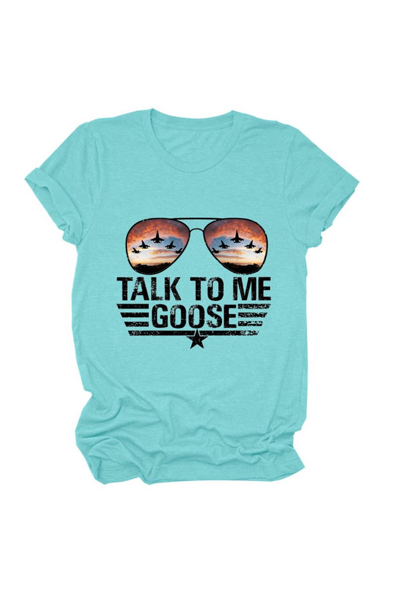 CWTTS1547_SUMMER LETTER PRINT SHORT-SLEEVED T-SHIRT