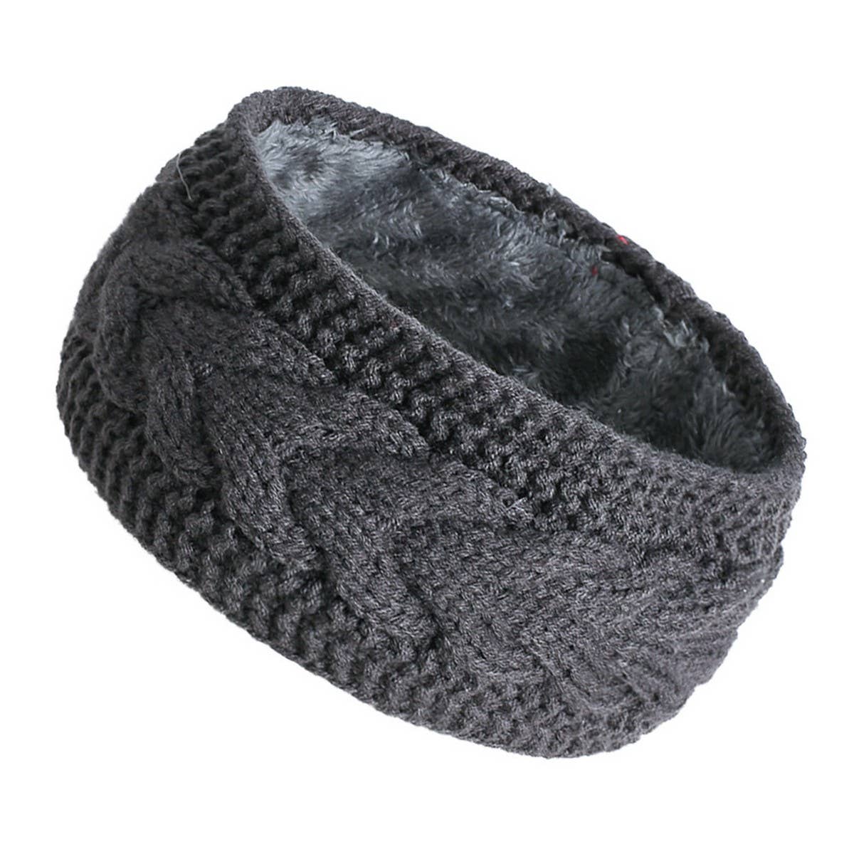 CWMS02715_WINTER  FLEECE LINED HEADBAND EAR WARMER