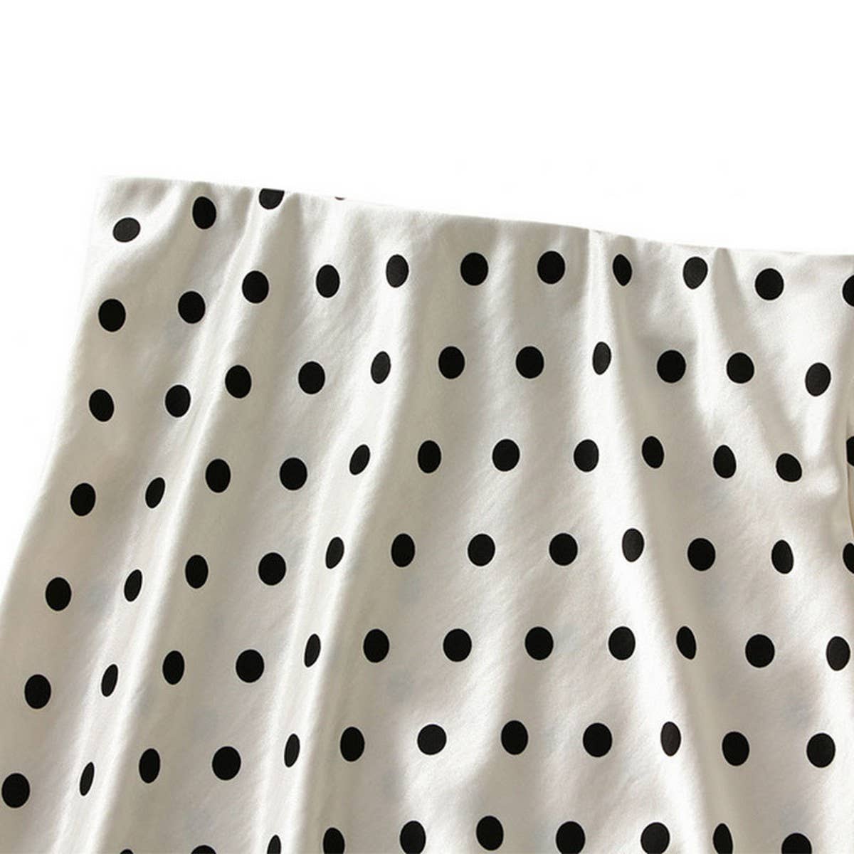 POLKA DOT SKIRT HIP SKIRT MID-LENGTH A-LINE SKIRT_CWBMS0294