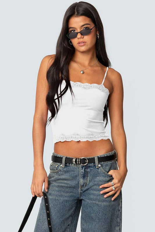 CWTTK0933_LACE TRIM SOLID COLOR CROP CAMI TOP