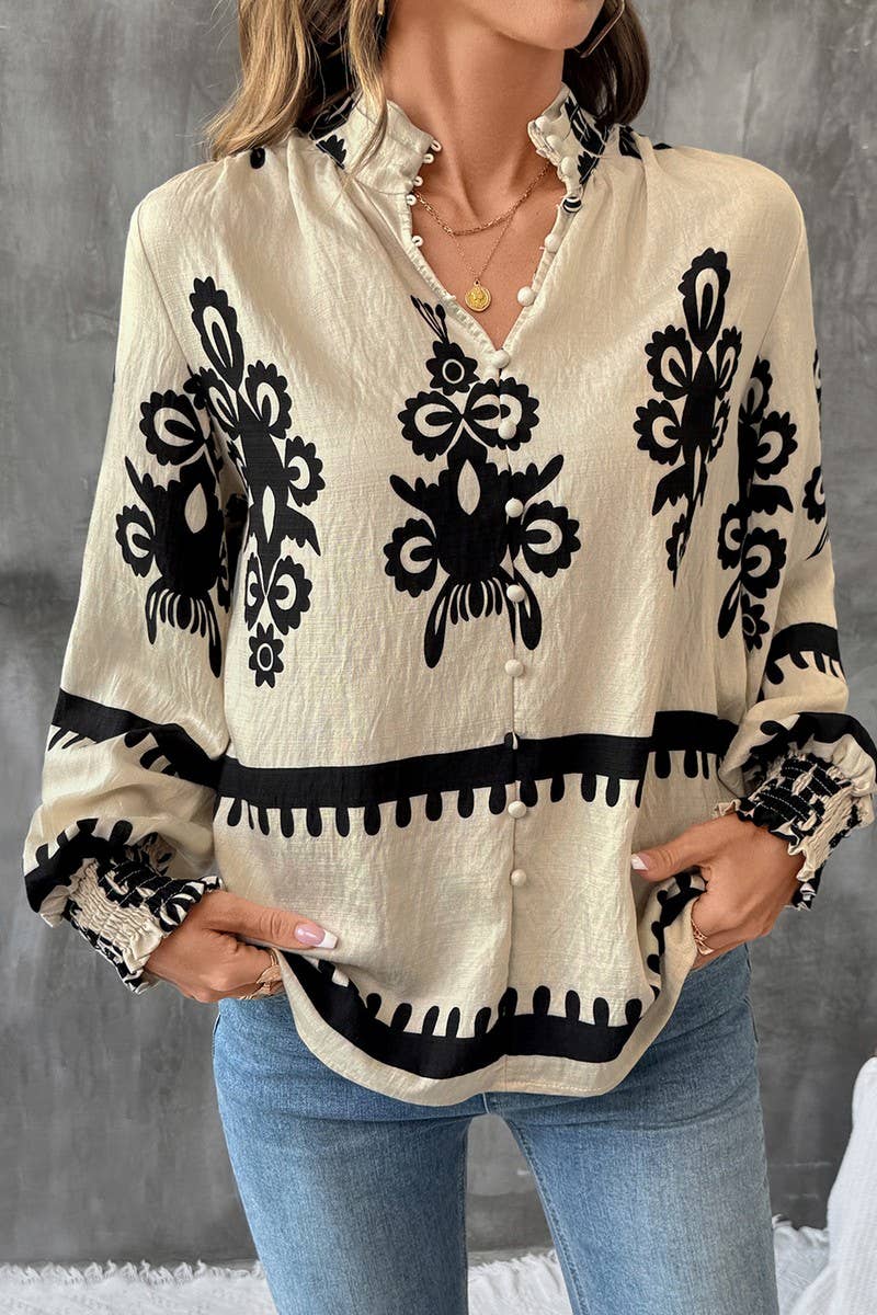 CWTBLL00746_ETHNIC STYLE LONG-SLEEVED PRINTED SHIRT