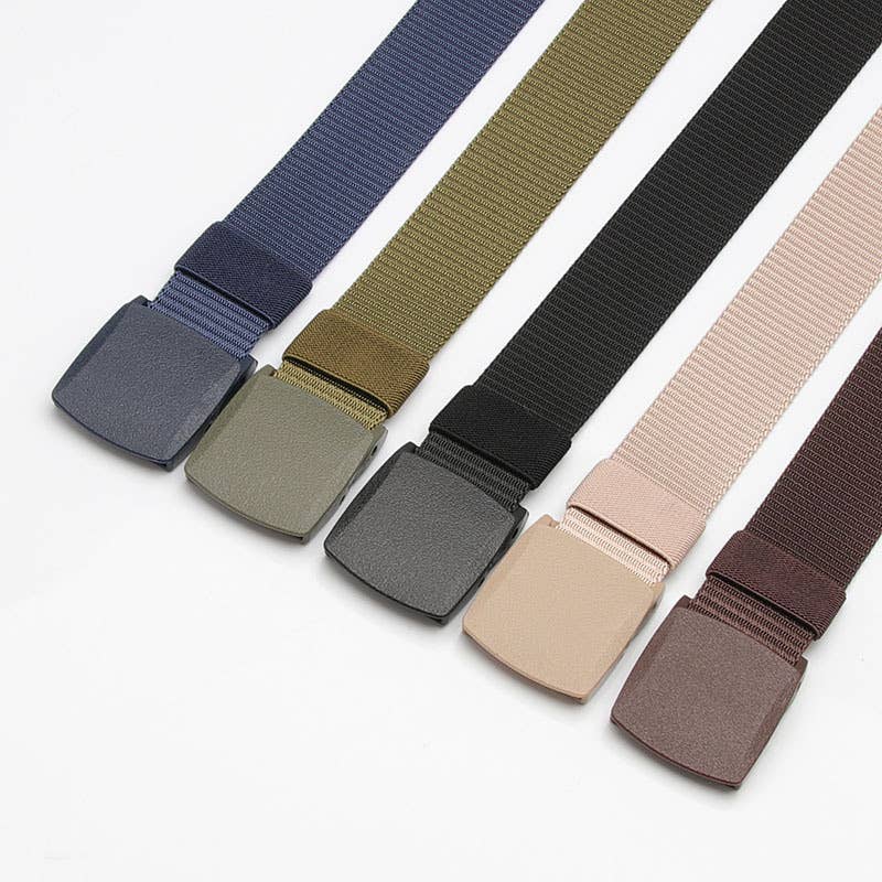 Nylon belt breathable plastic buckle canvas belt