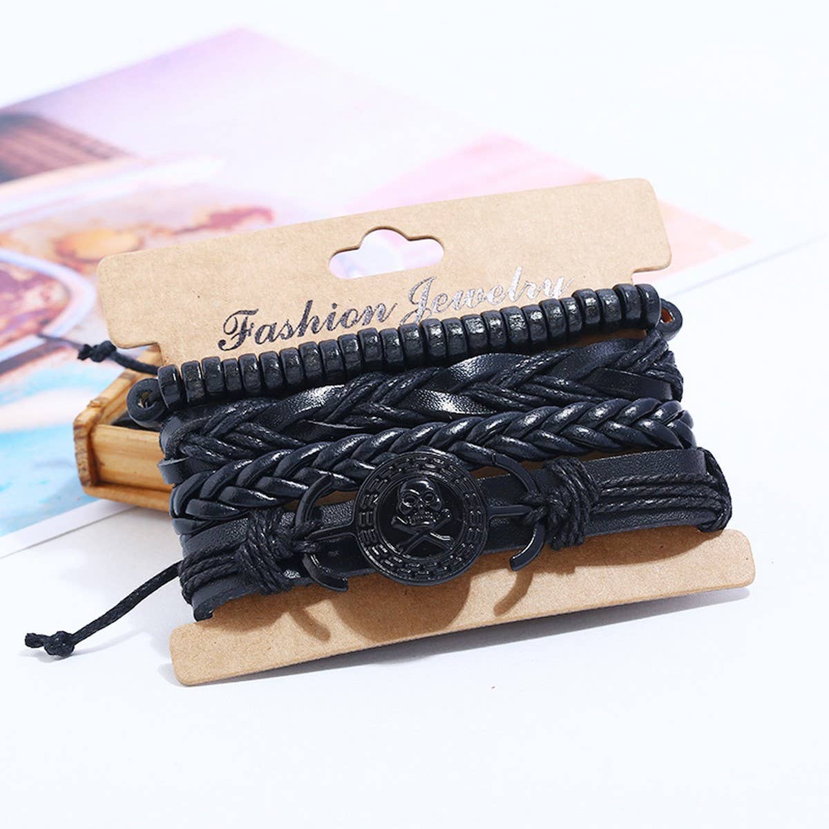 MEN'S PUNK SIMPLE RETRO SET BRACELET