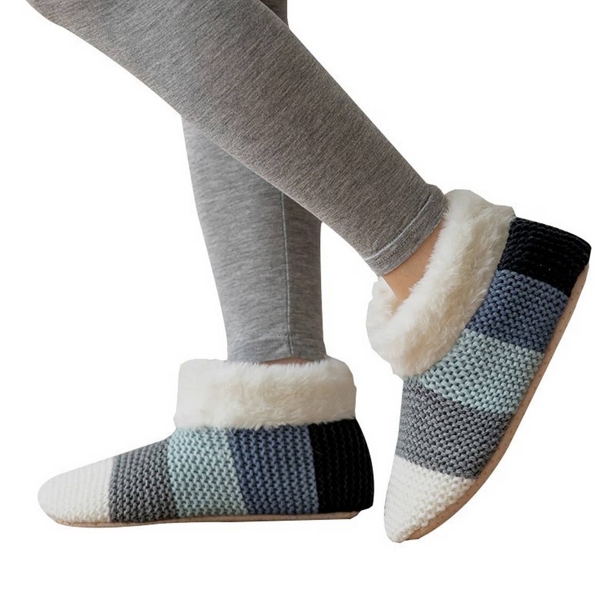 WINTER BUNNY LEG COVER PLUSH INDOOR SLIPPERS