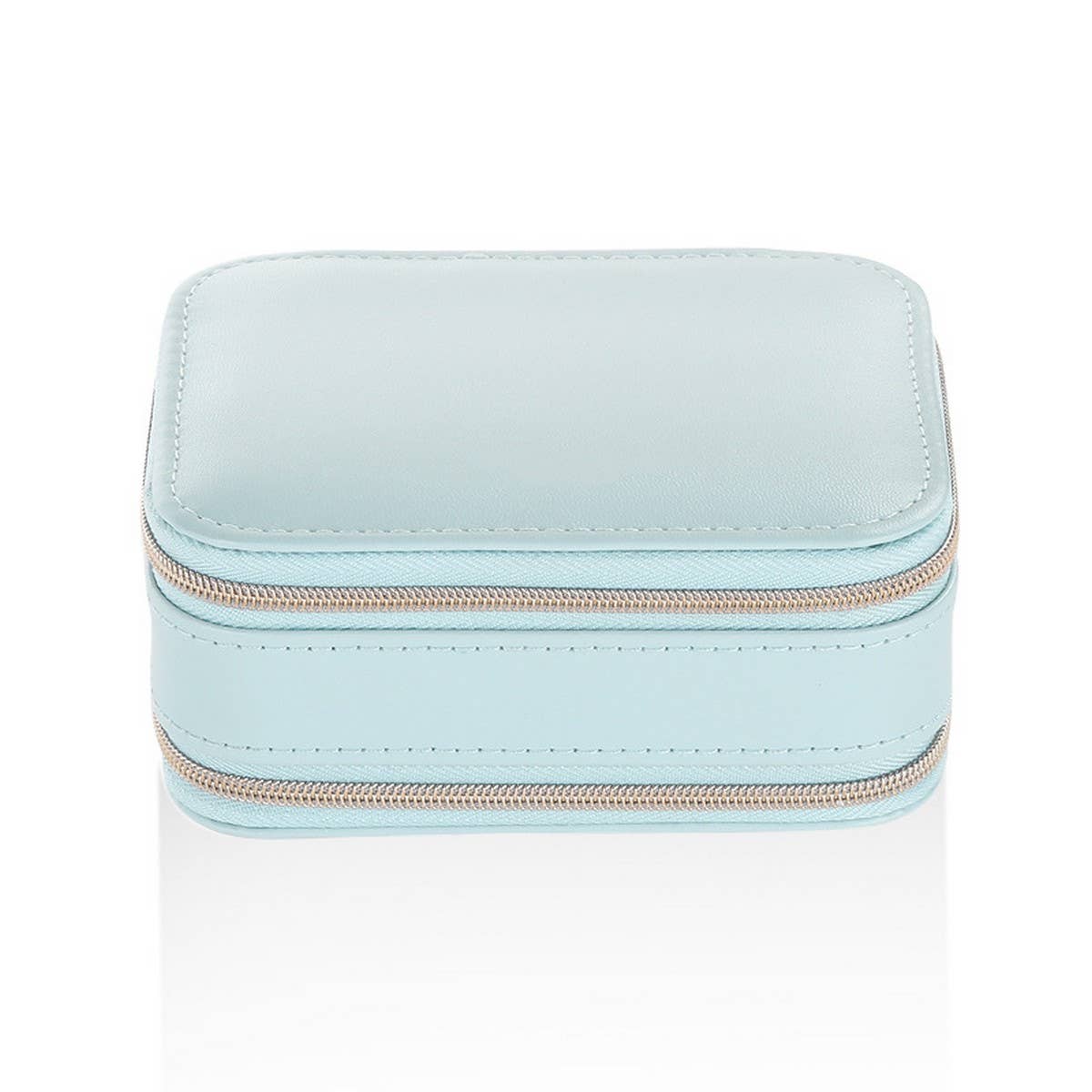 DOUBLE ZIPPER EXQUISITE JEWELRY STORAGE BOX
