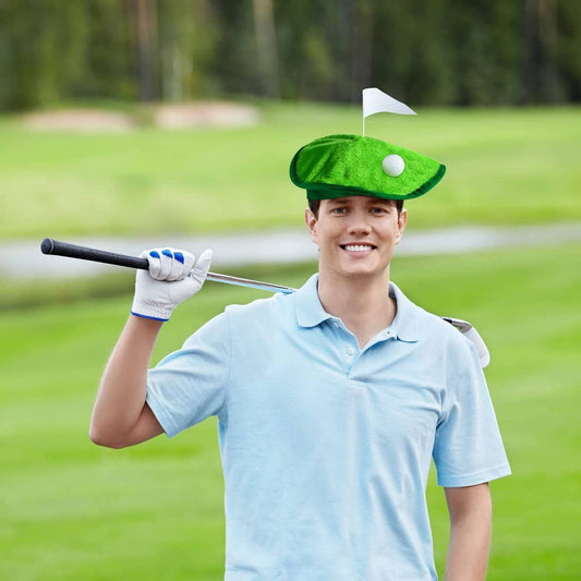 CWAH4061_GOLFER BERET GOLF FLAG PARTY ACCESSORIES SUPPLIES