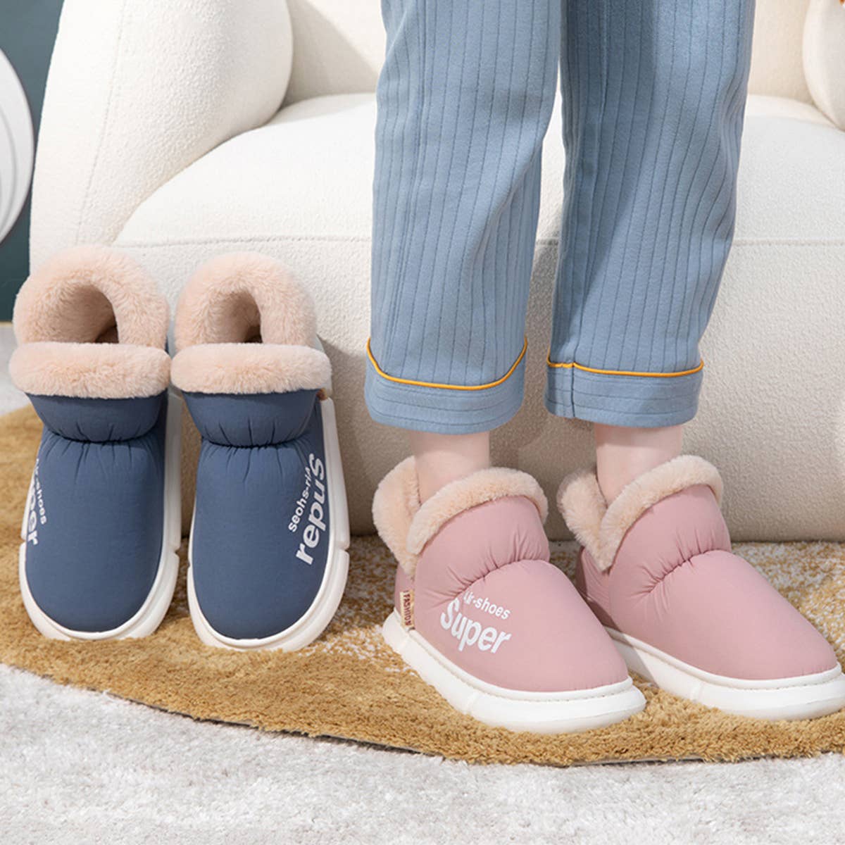 WINTER SLIPPERS WARM  WATERPROOF  HOME HOUSE SHOES