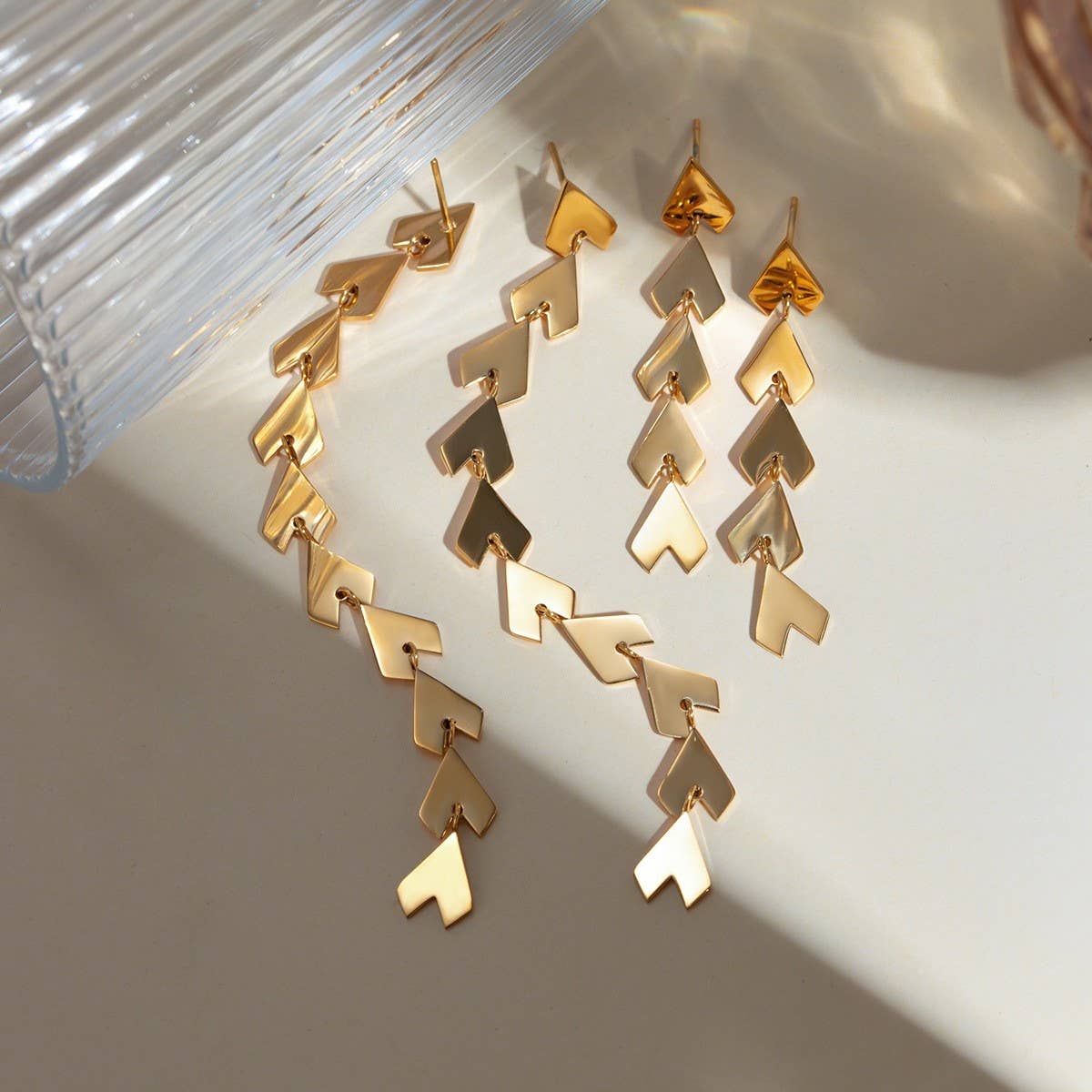 PERSONALIZED TRENDY LONG HEART TASSEL EARRINGS_CWAJE1894
