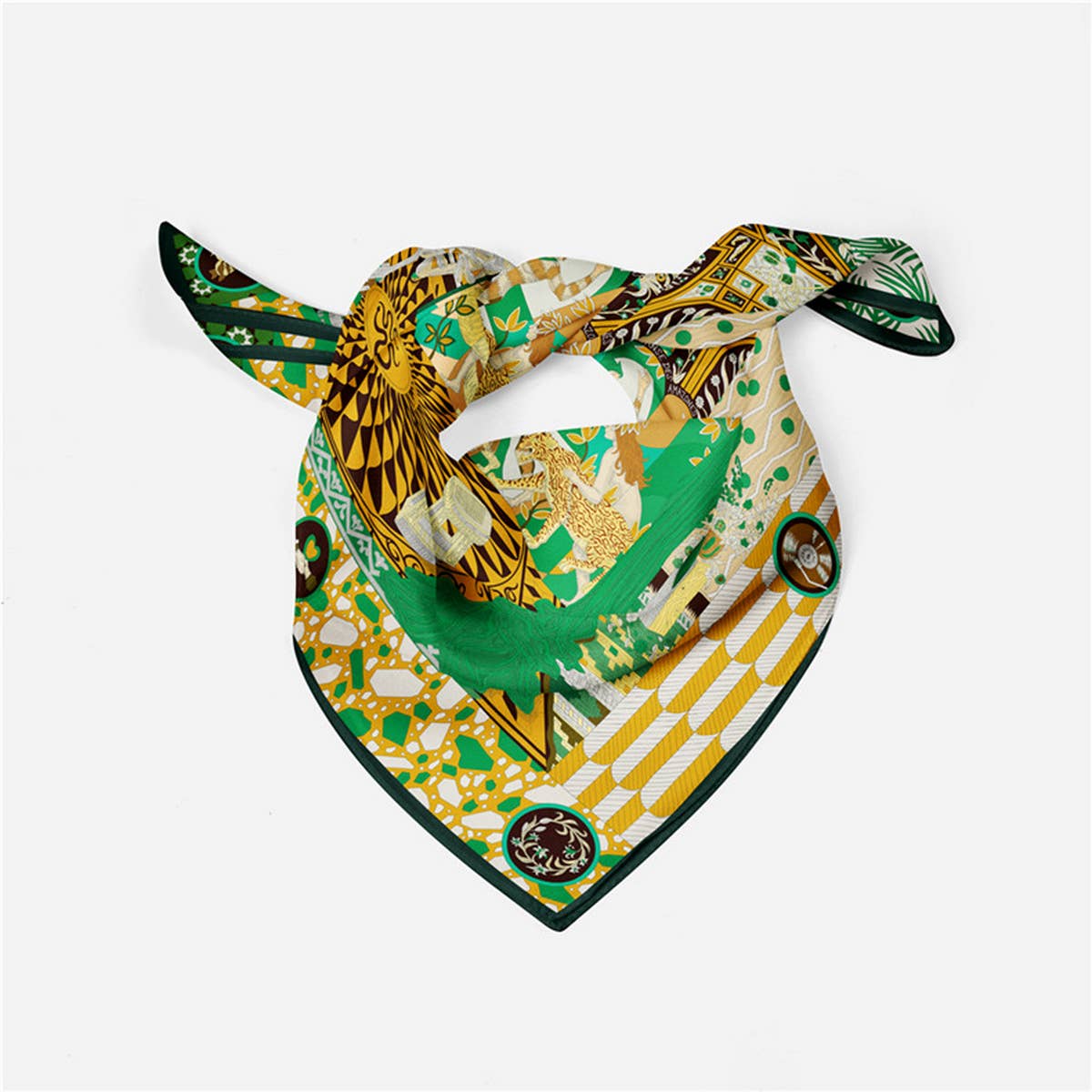 Printed Satin Head Wrap Scarf for Warmth & Style_CWASC0662