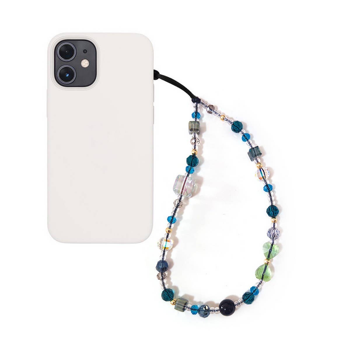 CWMM8713_PERSONALIZED BEADED BUTTERFLY MOBILE PHONE CHAIN