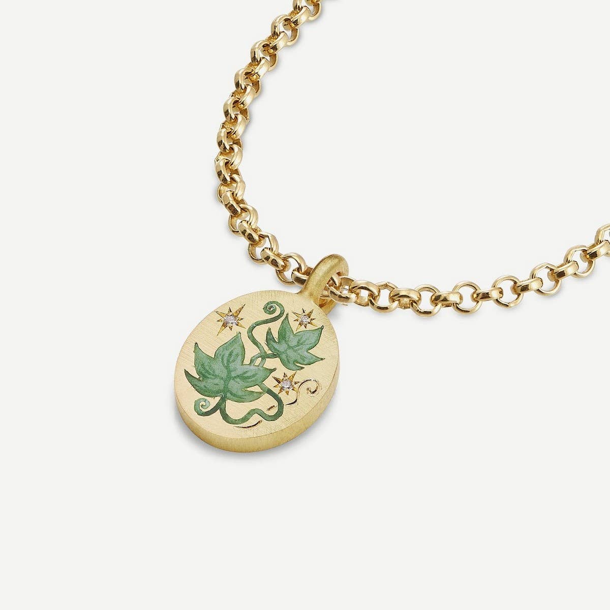 Stainless Steel Flower Heart Pendant Necklace_CWMM5538