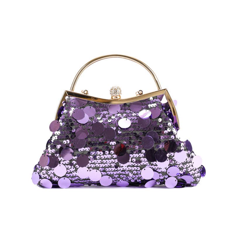 Fashionable candy-colored chain dinner bag