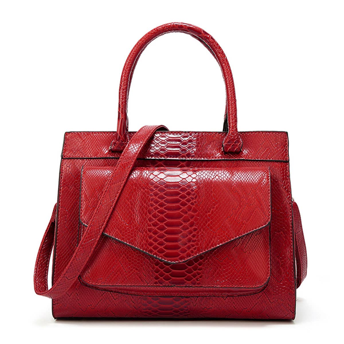SIMPLE SNAKE PATTERN PORTABLE BIG BAG_CWAB0963