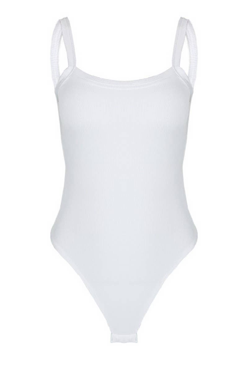 CWSBSSL0113_SOLID COLOR SLIM FIT SUSPENDER BODYSUIT