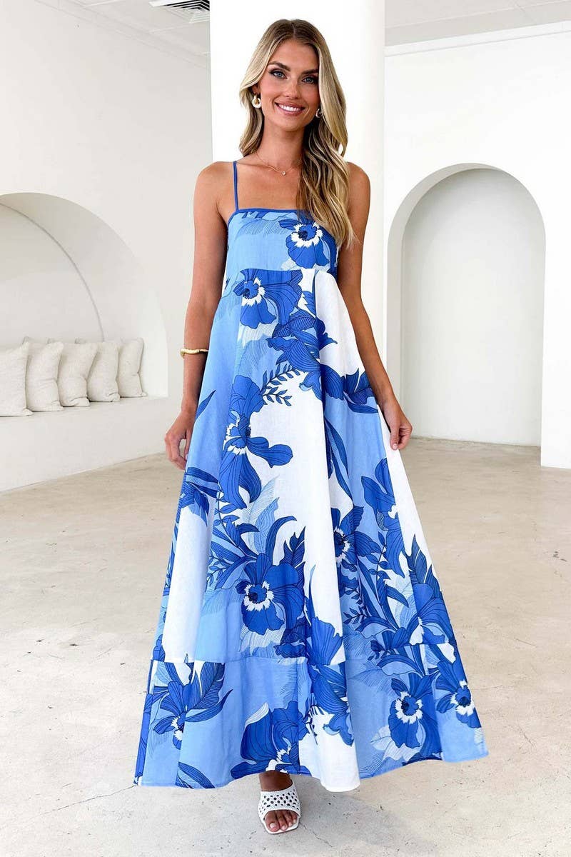 CWDHL1075_SUMMER BACKLESS SUSPENDER SEXY HIGH WAIST DRESS