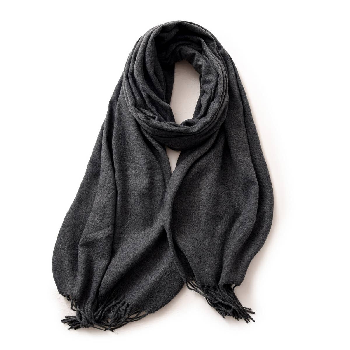 Winter Scarf Shawl - Soft Warm Fringe Design