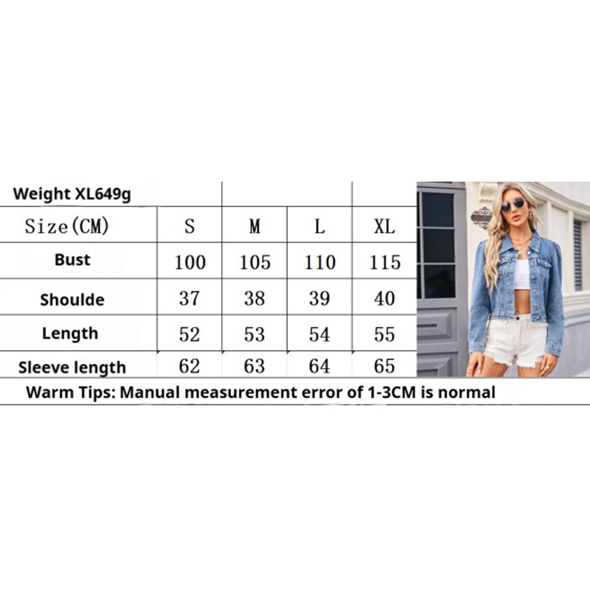 Belted Casual Jean Jacket – Washed Look_CWOCO1205