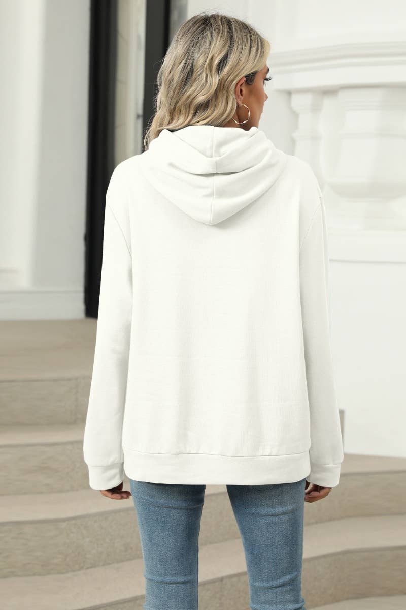 CWOHOL1028_SOLID COLOR HOODED POCKET LONG-SLEEVED HOODIE