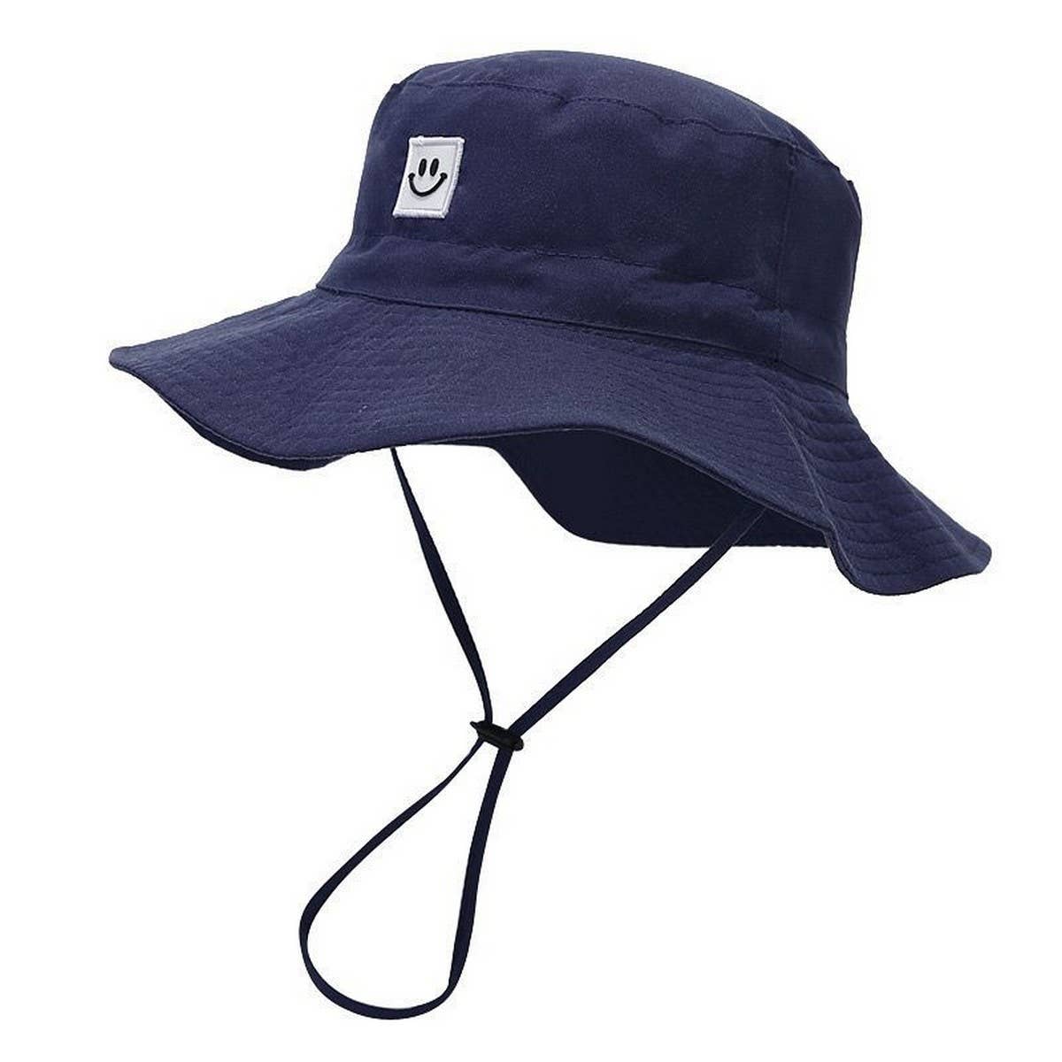 Kids Smiley Face Quick-Dry Sun Hat for Summer_CWAH3785