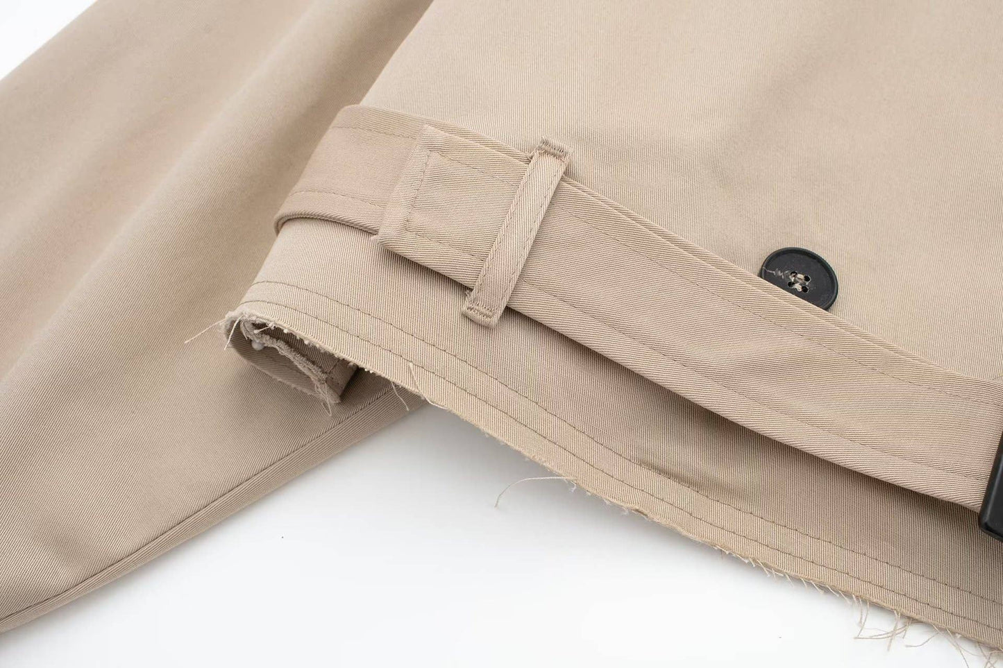 Belt casual short trench coat