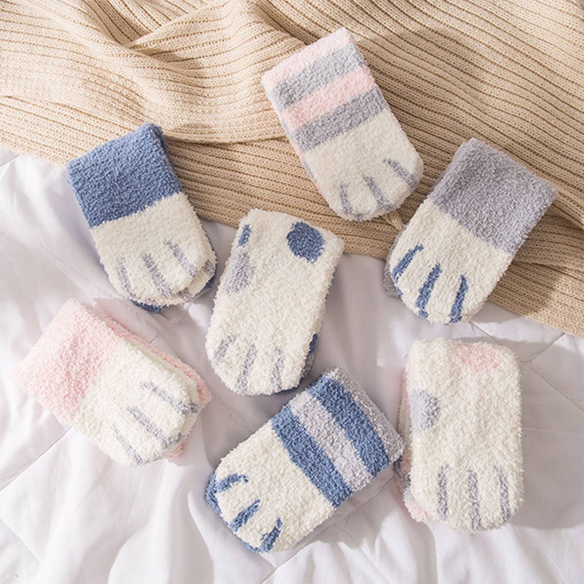 NEW STYLE WARM MID-CALF SLEEPING SOCKS_CWMS0967