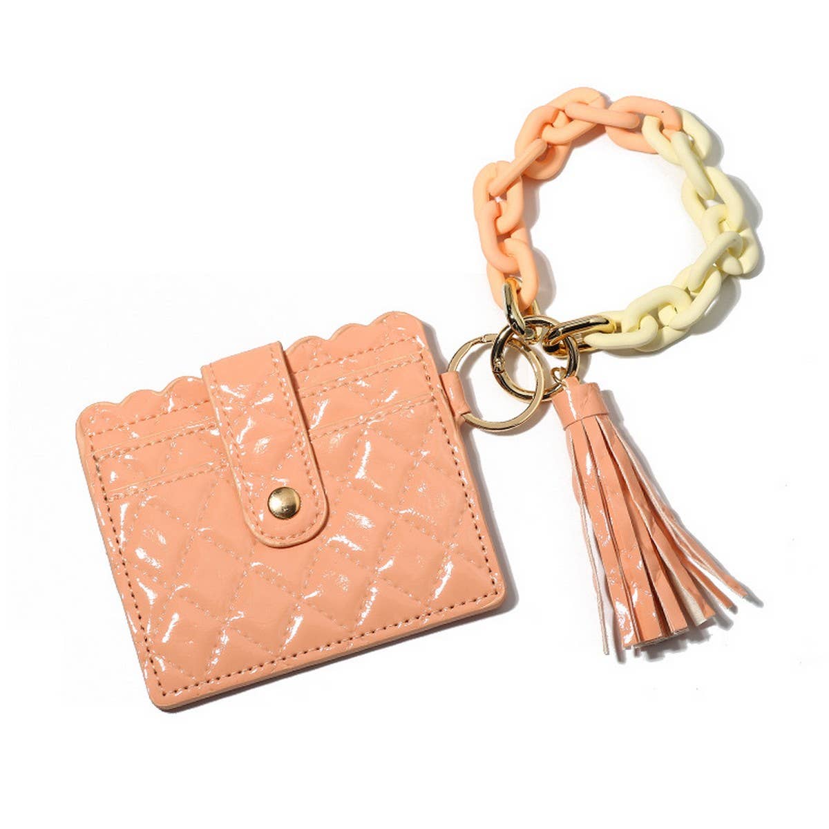 Macaron Wallet with Acrylic Clasp & Keychain_CWAB4962